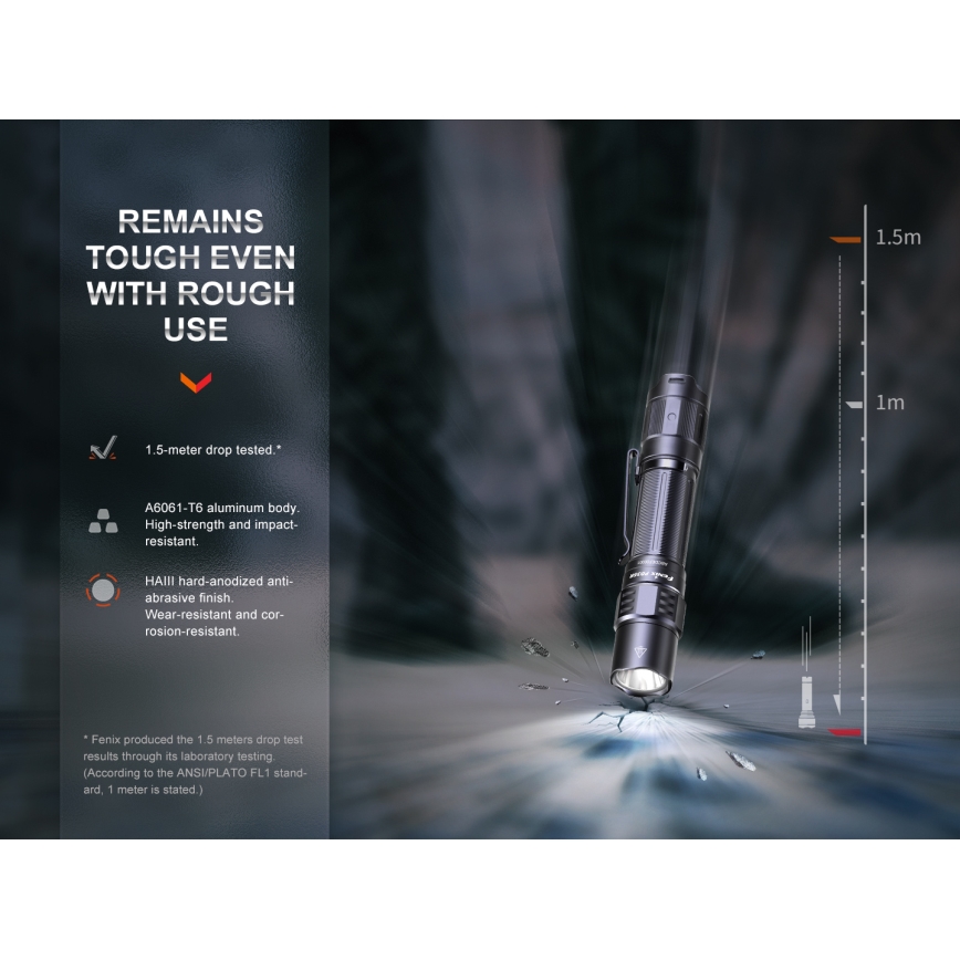 Fenix PD35R - LED Latarka akumulatorowa LED/USB/2xCR123A IP68 1700 lm 100 h 3400 mAh