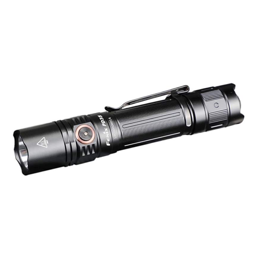 Fenix PD35V30 - LED Latarka akumulatorowa LED/USB/2xCR123A IP68 1700 błyszcz. 230 h 2600 mAh