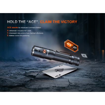 Fenix PD36RACE - LED ściemnialna ładowalna latarka LED/USB 5000 mAh IP68 3000 lm 63,45 h czarna