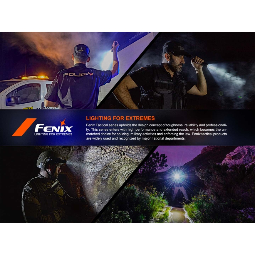 Fenix PD36RACE - LED ściemnialna ładowalna latarka LED/USB 5000 mAh IP68 3000 lm 63,45 h czarna