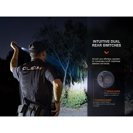 Fenix PD36RPRO - LED Taktyczna latarka akumulatorowa LED/USB IP68 2800 lm 42 h 5000 mAh