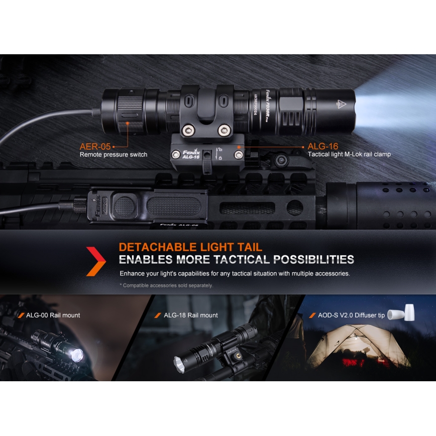 Fenix PD36RPRO - LED Taktyczna latarka akumulatorowa LED/USB IP68 2800 lm 42 h 5000 mAh