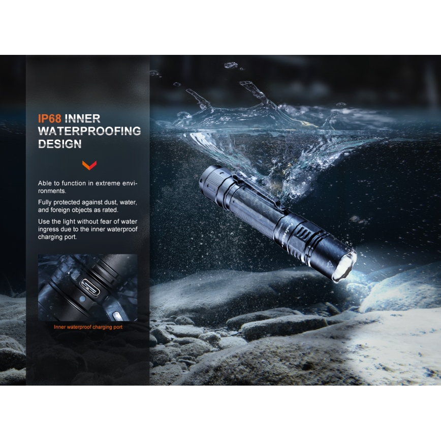Fenix PD36RPRO - LED Taktyczna latarka akumulatorowa LED/USB IP68 2800 lm 42 h 5000 mAh