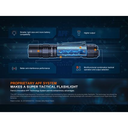 Fenix PD36RPRO - LED Taktyczna latarka akumulatorowa LED/USB IP68 2800 lm 42 h 5000 mAh
