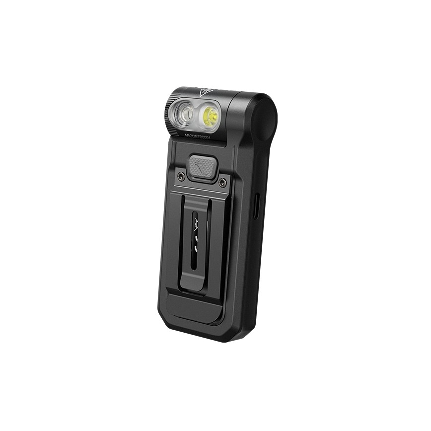 Fenix SW05RREDBLC - LED Ściemnialna ładowalna latarka LED/USB IPX6 150 lm 49 h czarny