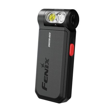 Fenix SW05RREDBLC - LED Ściemnialna ładowalna latarka LED/USB IPX6 150 lm 49 h czarny