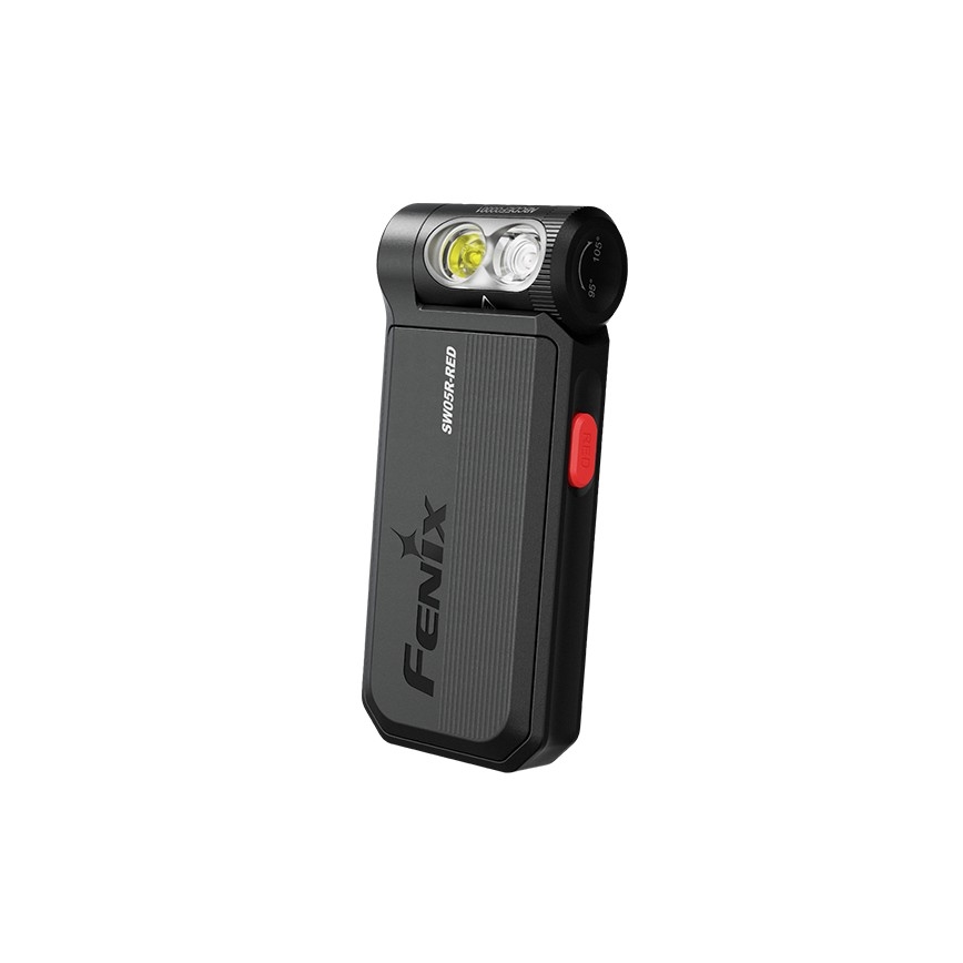 Fenix SW05RREDBLC - LED Ściemnialna ładowalna latarka LED/USB IPX6 150 lm 49 h czarny