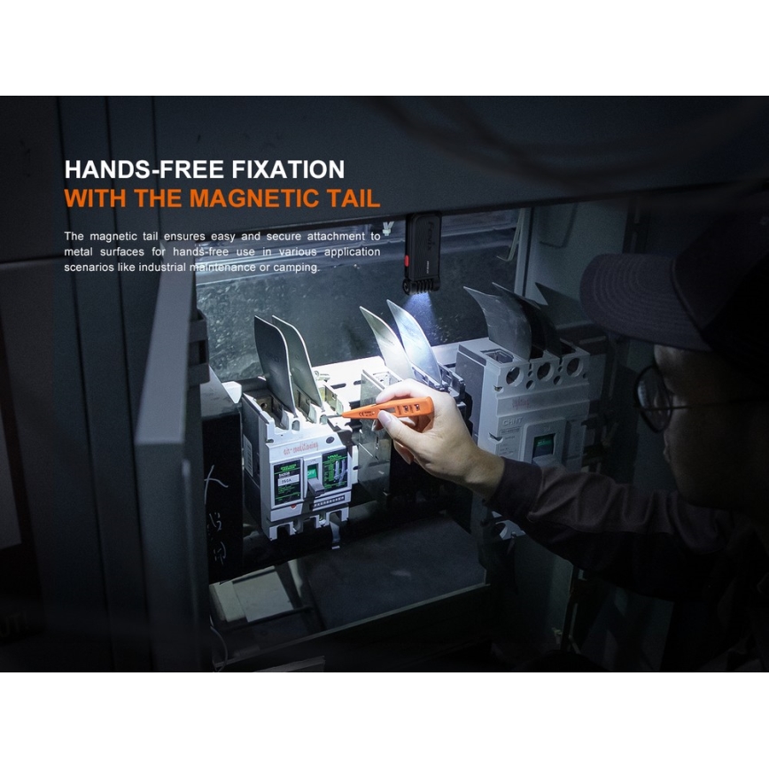 Fenix SW05RREDBLC - LED akumul LED/USB IPX6 150 lm 49 h 700 mAh czarna