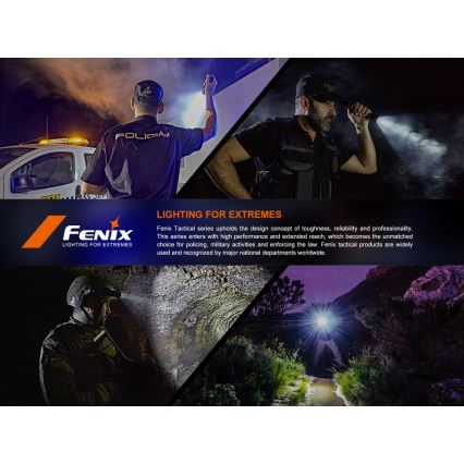 Fenix SW05RUVBLC - Regulowana jasność latarka LED z ładowaniem USB LED/USB IPX6 150 lm 49 h 700 mAh czarna