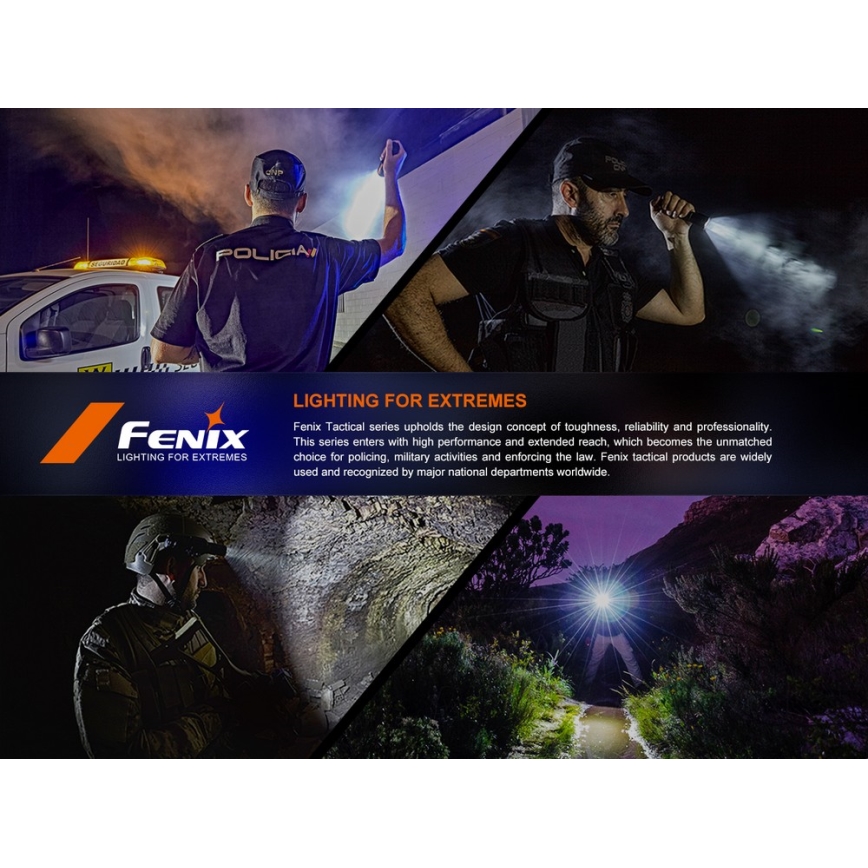 Fenix SW05RUVBLC - Regulowana jasność latarka LED z ładowaniem USB LED/USB IPX6 150 lm 49 h 700 mAh czarna