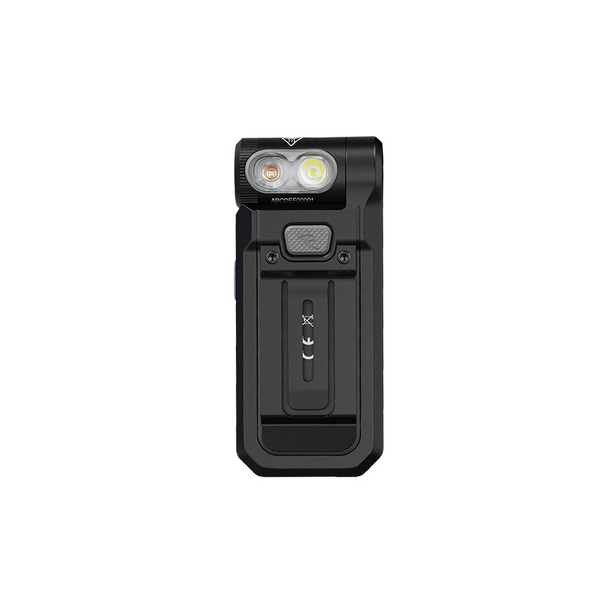 Fenix SW05RUVBLC - Regulowana jasność latarka LED z ładowaniem USB LED/USB IPX6 150 lm 49 h 700 mAh czarna