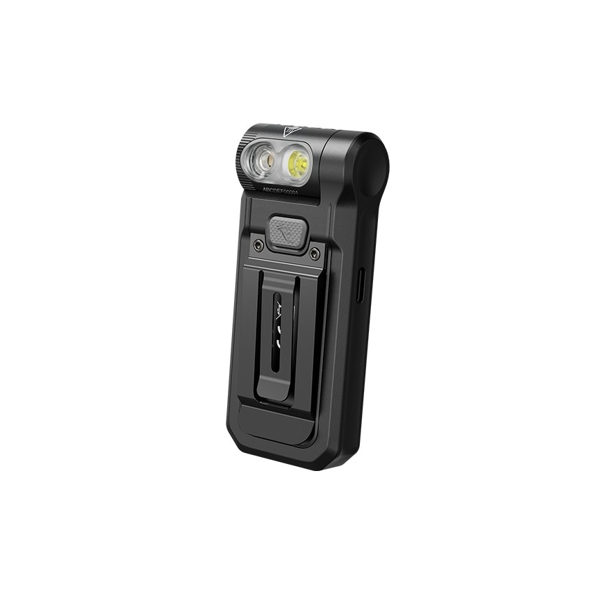 Fenix SW05RUVBLC - Regulowana jasność latarka LED z ładowaniem USB LED/USB IPX6 150 lm 49 h 700 mAh czarna