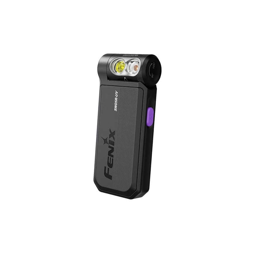 Fenix SW05RUVBLC - Regulowana jasność latarka LED z ładowaniem USB LED/USB IPX6 150 lm 49 h 700 mAh czarna