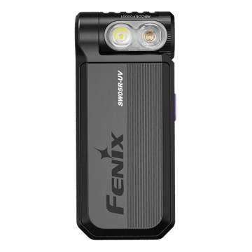Fenix SW05RUVBLC - Regulowana jasność latarka LED z ładowaniem USB LED/USB IPX6 150 lm 49 h 700 mAh czarna