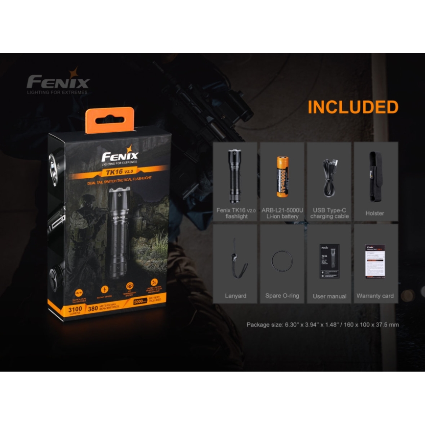 Fenix TK16V20 - LED Latarka akumulatorowa LED/1x21700 IP68