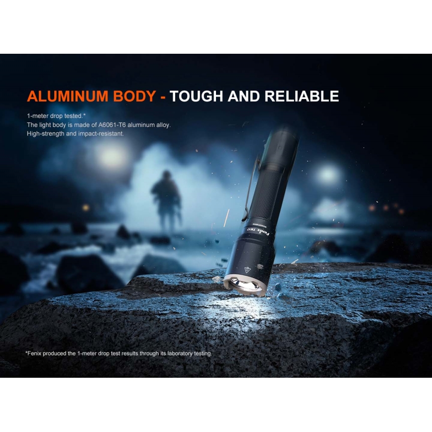 Fenix TK17BLK - ściemnialna ładowalna latarka LED/USB 6000 mAh IP68 3600 lm 60 h czarna