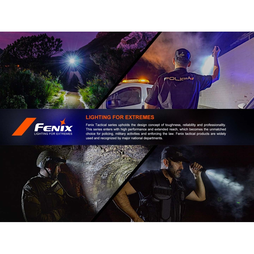 Fenix TK17BLK - ściemnialna ładowalna latarka LED/USB 6000 mAh IP68 3600 lm 60 h czarna