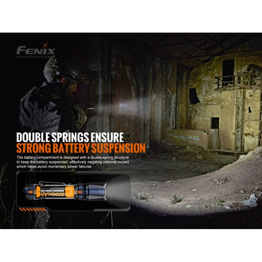 Fenix TK20RV20 - LED Taktyczna latarka akumulatorowa LED/USB IP68 3000 lm 48 godz.