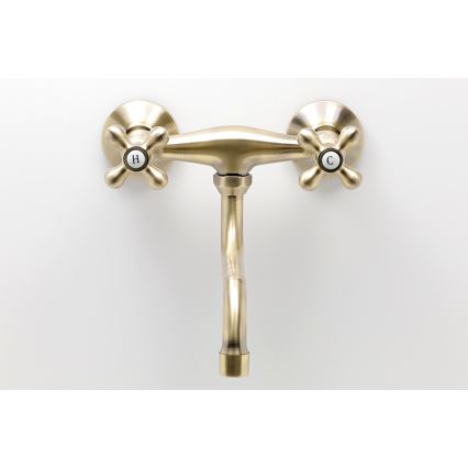 FERRO - bateria zlewozmywakowo-umywalkowa ANTICA brąz