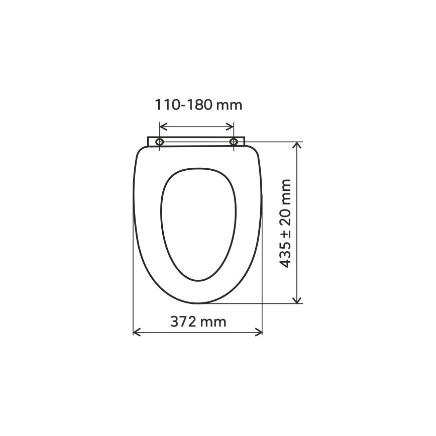 FERRO - Deska sedesowa MDF/dekor dąb