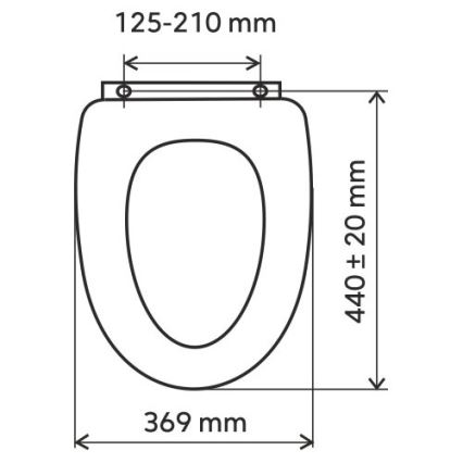 FERRO - Deska sedesowa SoftClose, duroplast, biała