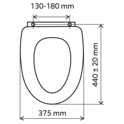 FERRO - Deska sedesowa SoftClose MDF/biała