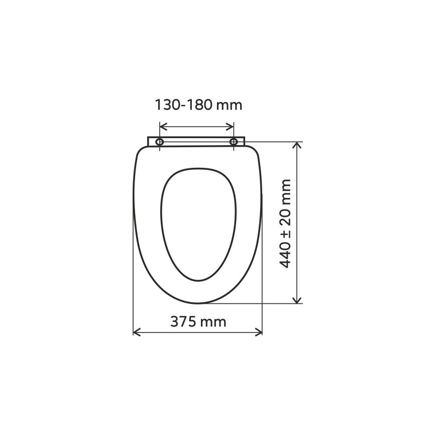 FERRO - Deska sedesowa SoftClose MDF/biała