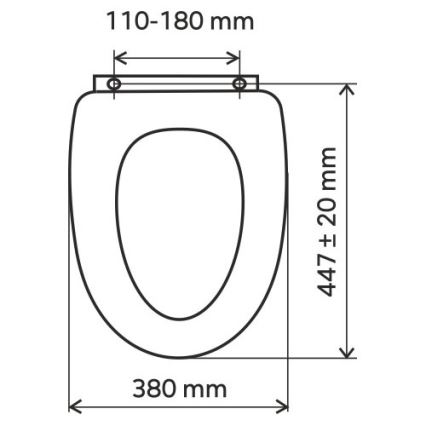 FERRO - Deska sedesowa SoftClose MDF/dekor jesion