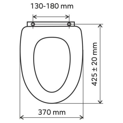 FERRO - Deska sedesowa z duroplastu/biała