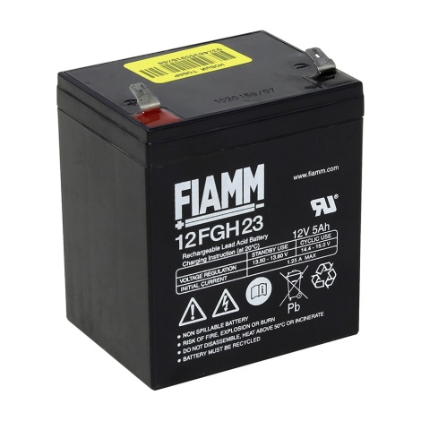 Fiamm 12FGH23 - Akumulator ołowiowy 12V/5Ah/faston 6,3mm