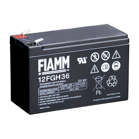 Fiamm 12FGH36 - Akumulator kwasowo-ołowiowy 12V/9Ah/faston 6,3mm