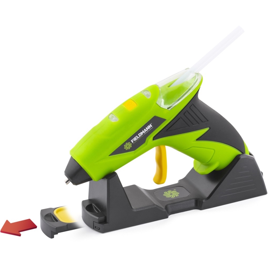 Fieldmann - AKU pistolet do kleju 4V 1500 mAh zielony