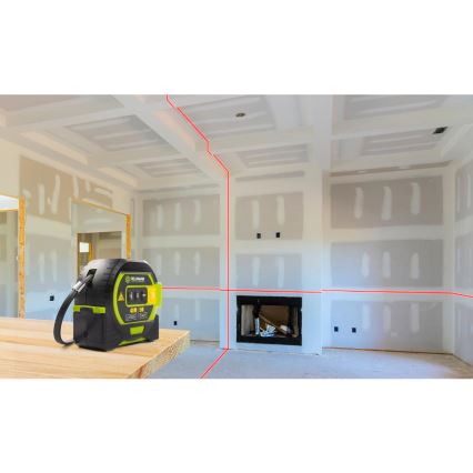 Fieldmann - Dalmierz laserowy z LED wyświetlacz i svinovacím metrem 2xAA