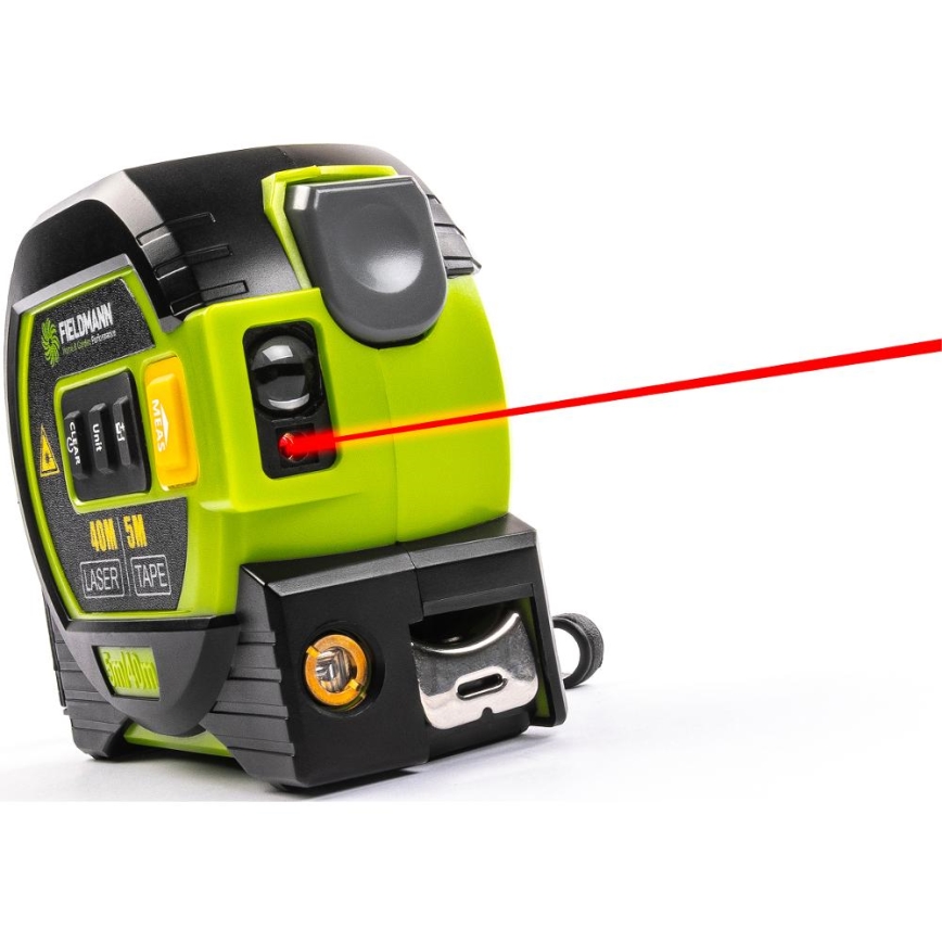 Fieldmann - Dalmierz laserowy z LED wyświetlacz i svinovacím metrem 2xAA