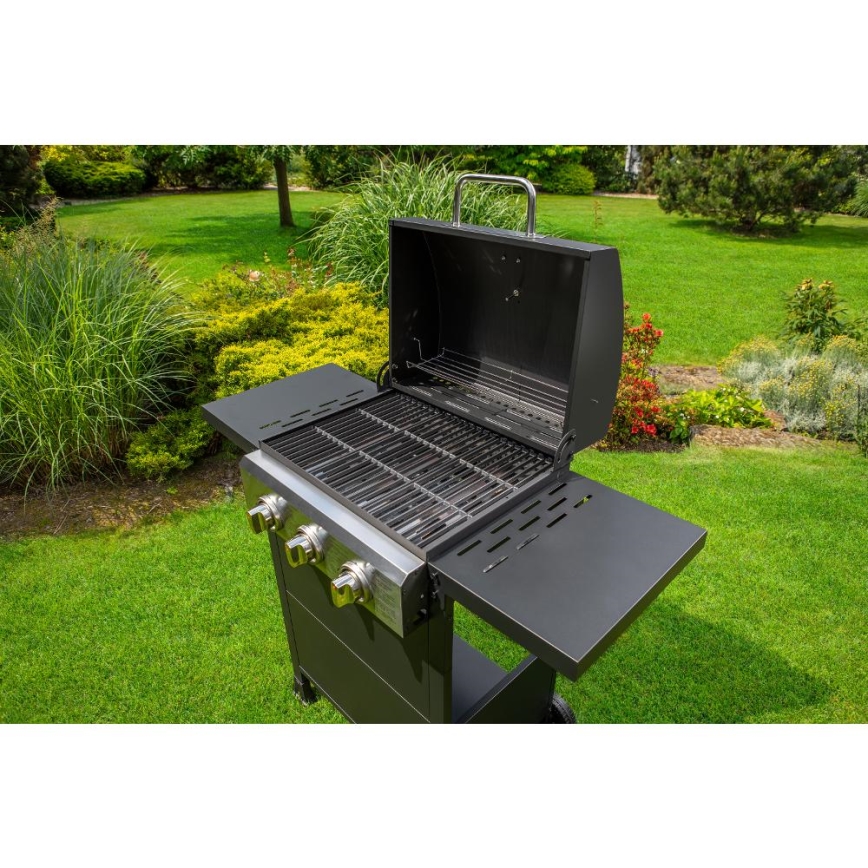 Fieldmann - Grill gazowy 3-palnikowy czarny