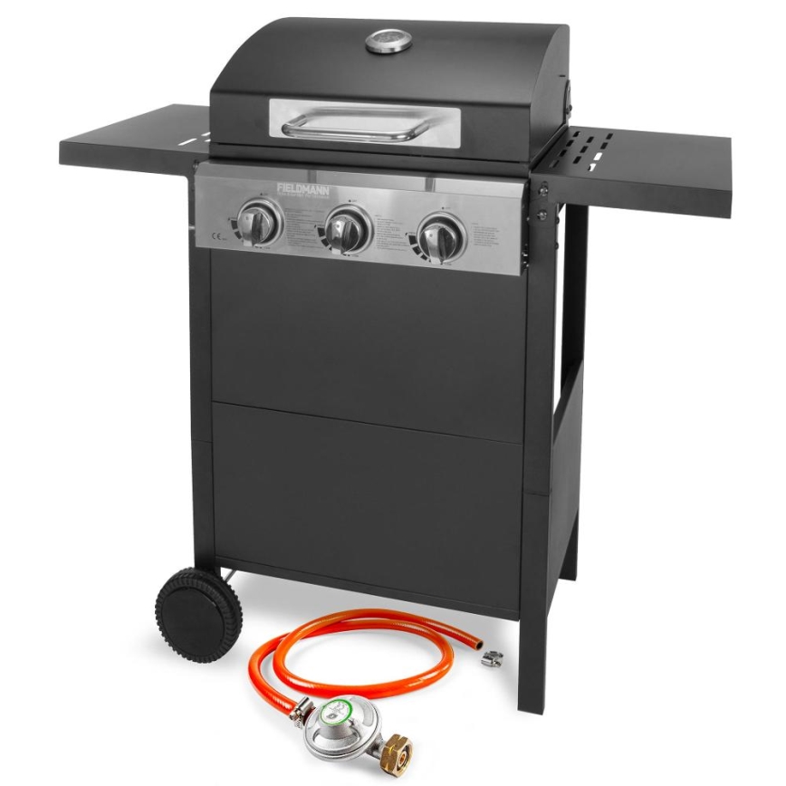 Fieldmann - Grill gazowy 3-palnikowy czarny