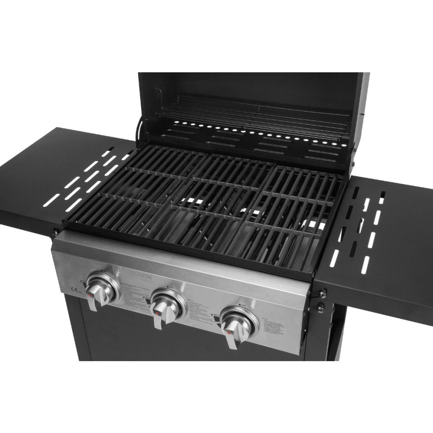 Fieldmann - Grill gazowy 3-palnikowy czarny