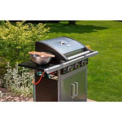 Fieldmann - Grill gazowy 3x palnik matowy chrom