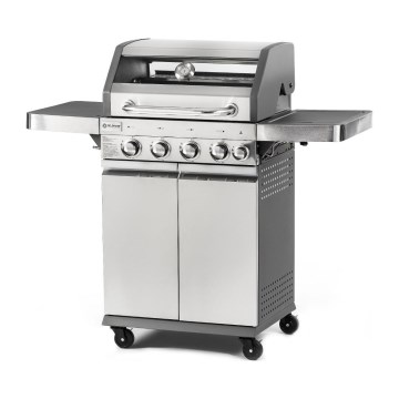 Fieldmann - Grill gazowy 5-palnikowy matowy chrom