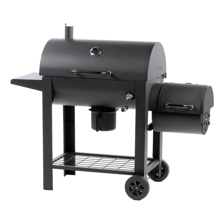 Fieldmann - Grill na węgiel drzewny z wędzarnią czarny