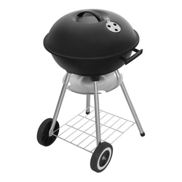 Fieldmann - Grill węglowy czarny/matowy chrom
