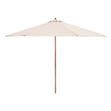 Fieldmann - Parasol śr. 3 m kremowy/akacja