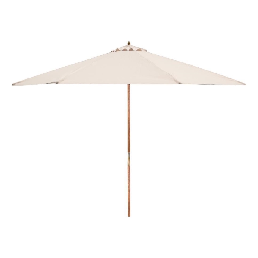 Fieldmann - Parasol śr. 3 m kremowy/akacja