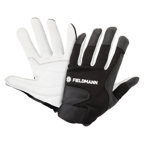 Fieldmann - Rękawice roboacze czarne/białe