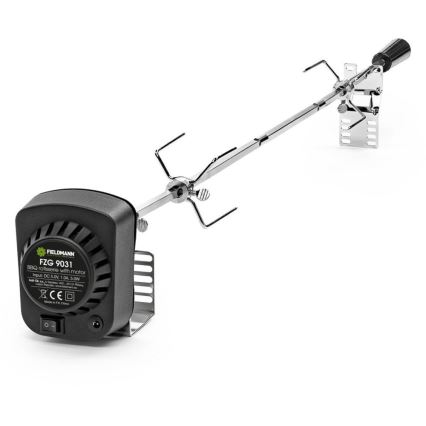 Fieldmann - Rożen obrotowy z silnikiem 230 V, stal nierdzewna