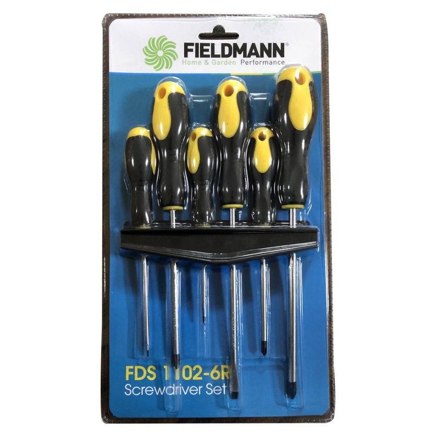 Fieldmann - Zestaw wkrętaków z uchwytem 6 szt.