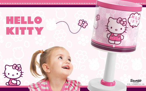 Dziecięca lampa firmy Hello Kitty