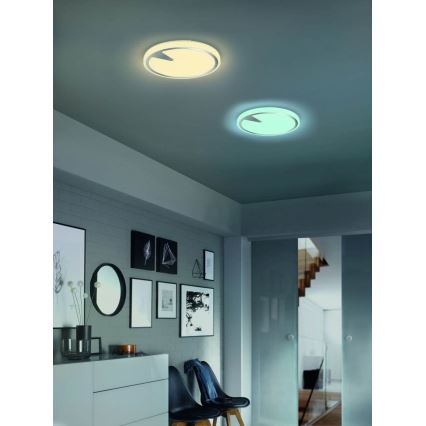 Fischer & Honsel 20754 - LED RGBW Ściemniany plafon T-ERIC LED/33W/230V 2700-6500K Wi-Fi Tuya + plafon