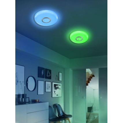 Fischer & Honsel 20757 - LED RGBW Ściemniany plafon T-ESRA LED/32W/230V 2700-6500K Wi-Fi Tuya + pilot