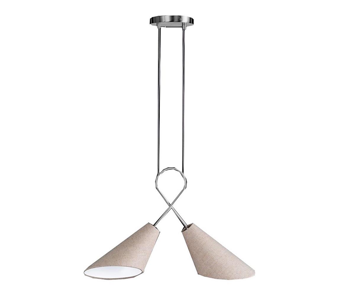 Fischer & Honsel 65170 - Żyrandol na lince SAGA 2xE27/12W/230V